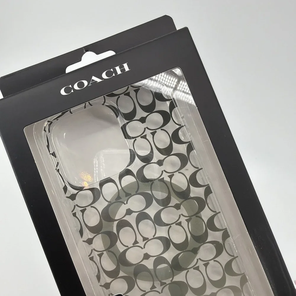 Coach Phone Case‎ Magsafe iPhone 15 Pro Max Clear Forest/Gray Ombre Sealed